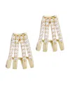 Adornia Cubic Zirconia Multi Row Huggie Hoop Earrings In Gold