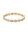 Adornia Gold Cubic Zirconia Marquis Eternity Band Ring In Gold