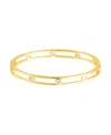 Adornia Cubic Zirconia Bangle Bracelet In Gold