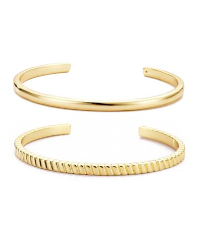 ADORNIA GOLD CUFFS BRACELET SET