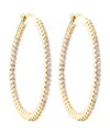 Adornia Gold Cz Infinity Hoop Earrings In Gold