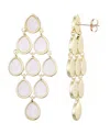 Adornia Mother Of Pearl Chandelier Drop Earrings In Gold
