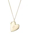 Adornia Gold Initial Heart Locket Necklace