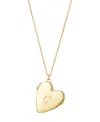 Adornia Gold Initial Heart Locket Necklace In Gold