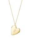 Adornia Gold Initial Heart Locket Necklace In Gold
