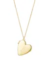 Adornia Gold Initial Heart Locket Necklace In Gold