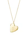 Adornia Gold Initial Heart Locket Necklace In Gold