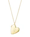 Adornia Gold Initial Heart Locket Necklace In Gold