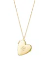 Adornia Gold Initial Heart Locket Necklace In Gold