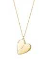 Adornia Gold Initial Heart Locket Necklace In Yellow