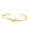 Adornia 14k Plated Knot Cuff Bracelet In Gold