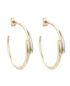 Adornia 14k Plated Overlapping Hoop Earrings In Gold