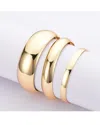 Adornia Set Of 3 Assorted Bangle Bracelets In Gold
