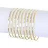 Adornia Gold Plated 9-piece Thin Bangle Set In Gold