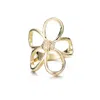 Adornia Gold Plated Flower Outline Ring In Gold