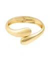 Adornia Gold Plated Overlapping Cuff In Gold