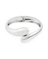 Adornia Silver Plated Overlapping Cuff In Silver