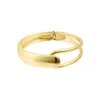 Adornia Gold Plated Overlapping Open Cuff In Gold