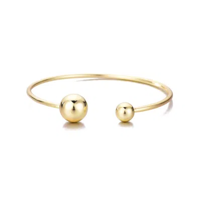 ADORNIA GOLD PLATED SPHERES CUFF