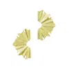 Adornia Plated Wave Statement Earrings In Gold