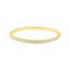 Adornia Gold Plated White Enamel Cuff In White