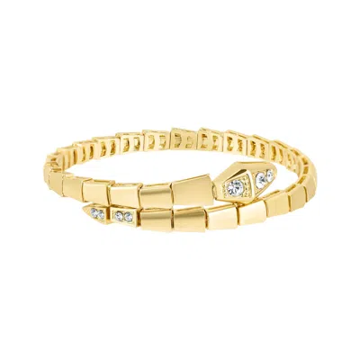 ADORNIA GOLD PLATED WRAP SNAKE CUFF