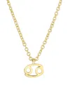 Adornia Zodiac Sign Pendant Necklace In Gold