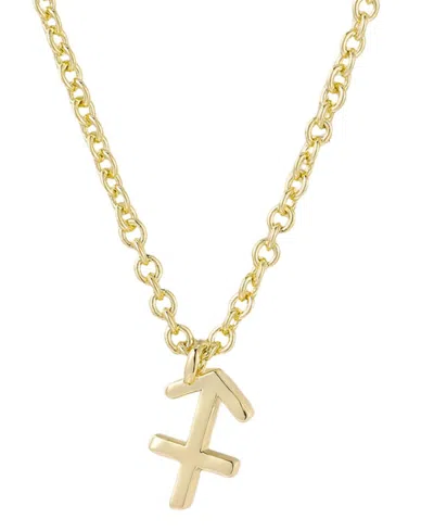 Adornia Zodiac Sign Pendant Necklace In Gold