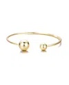Adornia Plated Spheres Cuff Bracelet In Gold