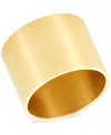 Adornia 14k Plated Cigar Band Ring Def No Color In Gold