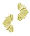 Adornia Plated Wave Statement Earrings In Green
