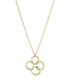 Adornia 14k Gold Plated Wire Clover Necklace