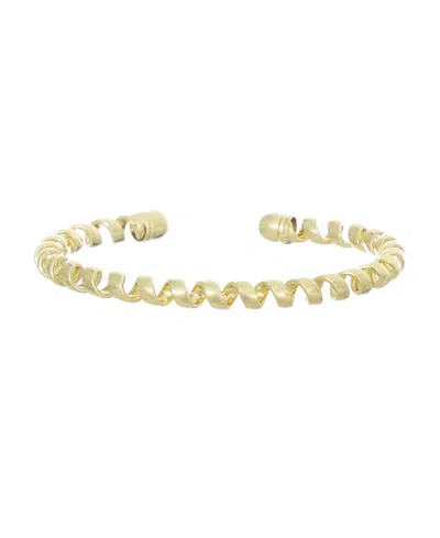 Adornia Gold-plated Coil Cuff Bracelet