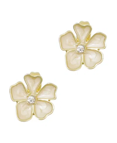 Adornia Gold-plated Imitation Pearlescent Stud Earrings