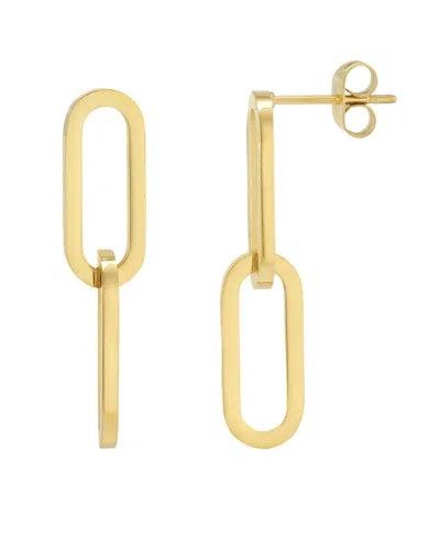 Adornia Gold-plated Nickel-free Paperclip Drops Earrings