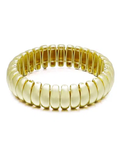 Adornia Gold-plated Stretch Cuff Bracelet