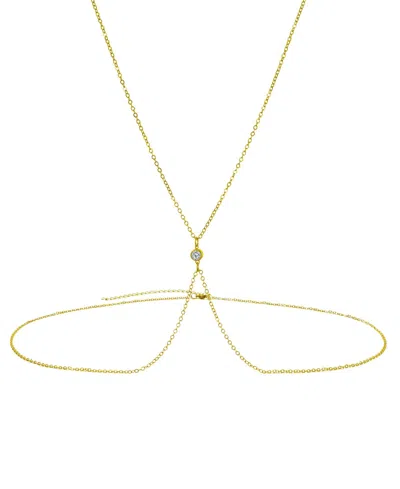 Adornia Gold-plated X Adjustable Body Chain