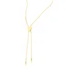 Adornia 14k Plated Heart Bolo Necklace In Yellow