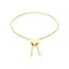 Adornia 14k Yellow Gold Brass Heart Bolo Bracelet In Yellow