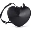 Adornia Heart Crossbody Bag In Black