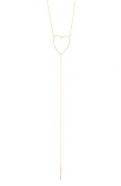 Adornia Heart Lariat Necklace In Gold