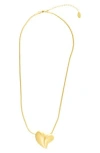 Adornia Heart Pendant Necklace In Gold