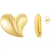 Adornia Heart Stud Earrings In Gold