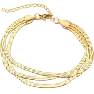 Adornia Herringbone Chain Bracelet