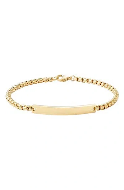 Adornia Id Bar Bracelet In Gold