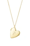 Adornia Initial Heart Pendant Necklace