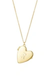 Adornia Initial Heart Pendant Necklace