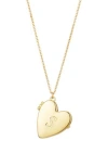 Adornia Initial Heart Pendant Necklace