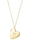 Adornia Initial Heart Pendant Necklace