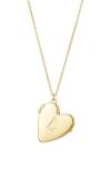 Adornia Initial Heart Pendant Necklace
